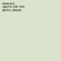 #DAE4CC - Beryl Green Color Image